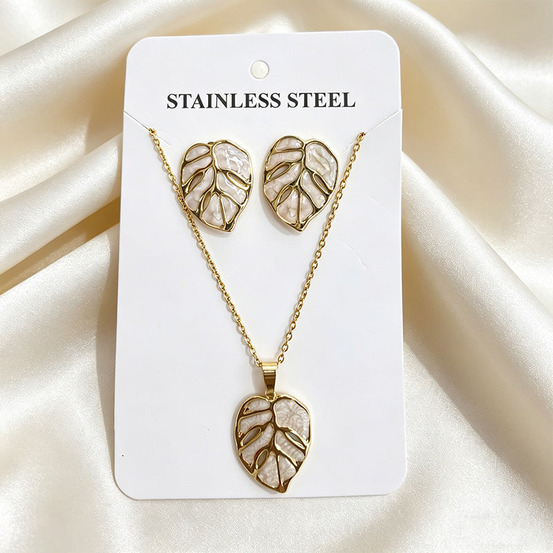 Stainless Steel Enamel Titanium Fashion Personality Necklaces