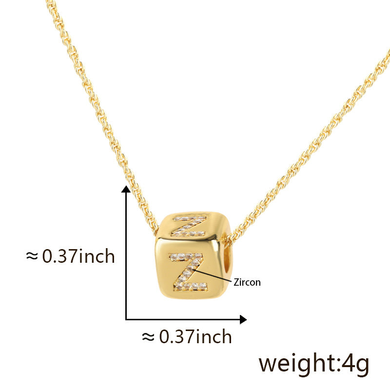 Clavicle Chain Three-dimensional English Letter Does Not Pendants