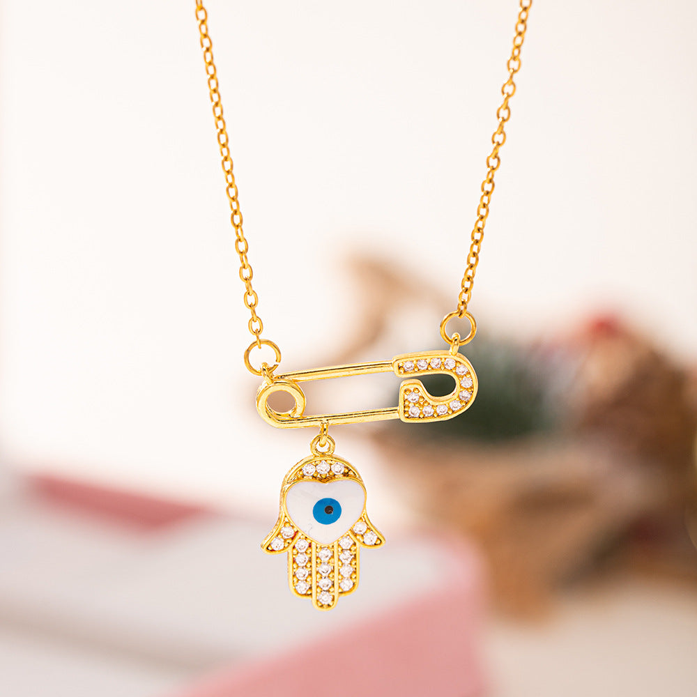 Women's Devil's Eye Pin For Special Interest Light Luxury Personalized Pendants