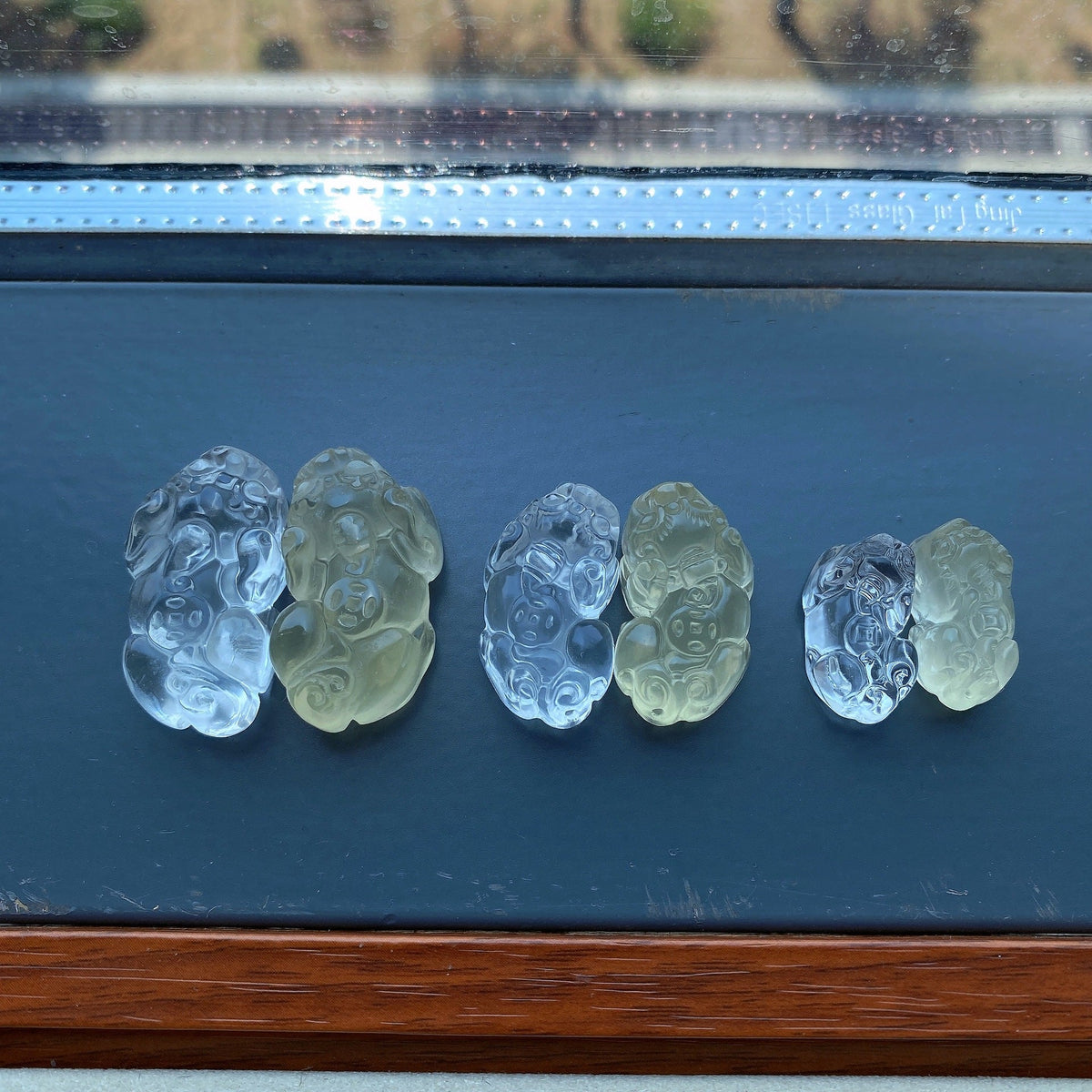 Natural Crystal Parts White Citrine Pi Pendant