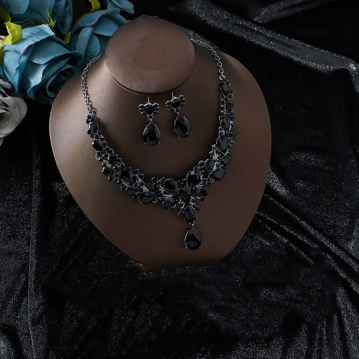 Splendid Diamond Alloy Suit Fashion Delicate Bridal Jewelry Set