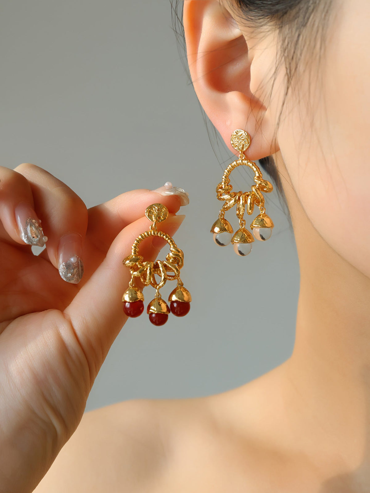 Lucky Tree Fruit Ear Design Retro Affordable Luxury High-grade Fashion Rings
