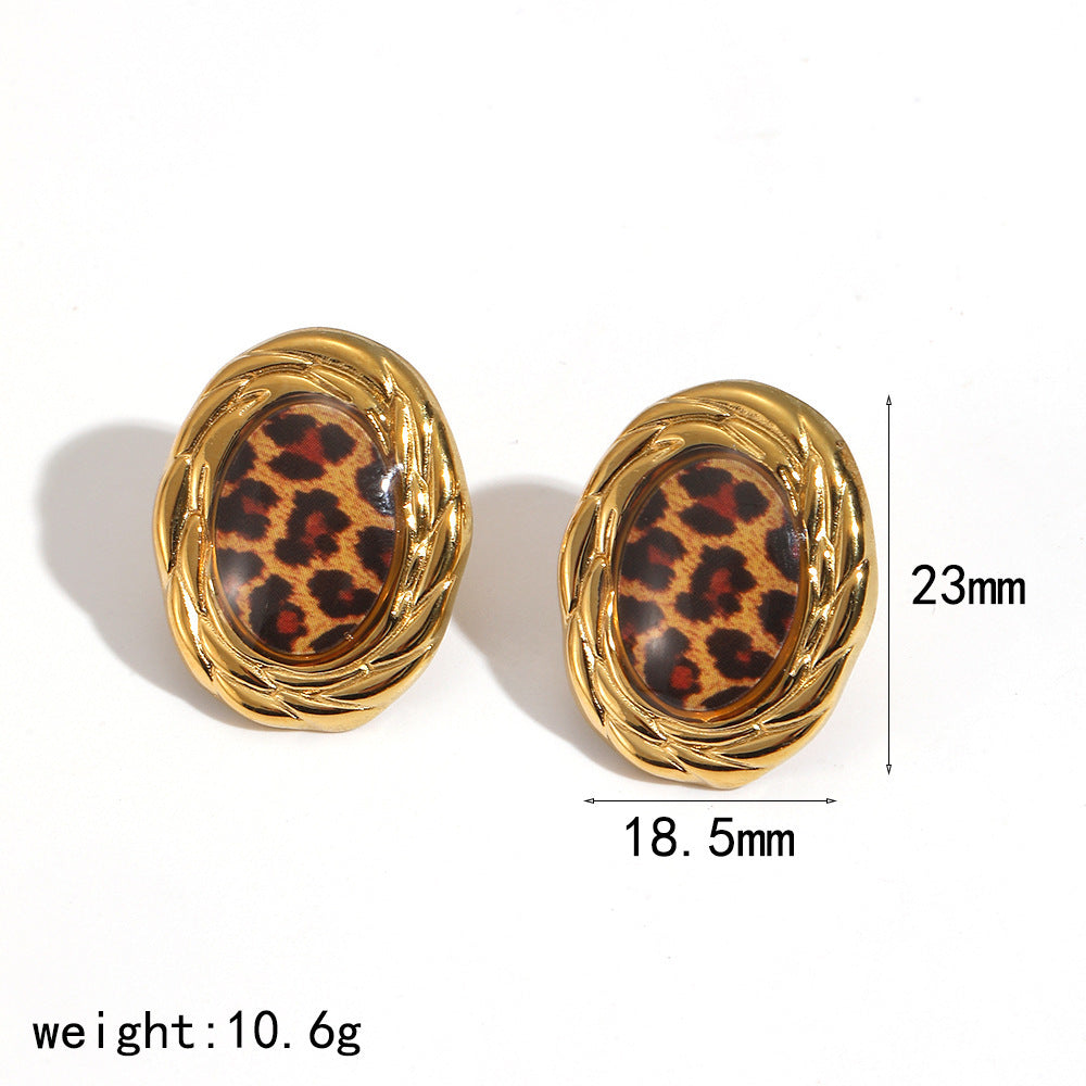 Elegant Resin Graceful Personality Style Amber Jewelry Set