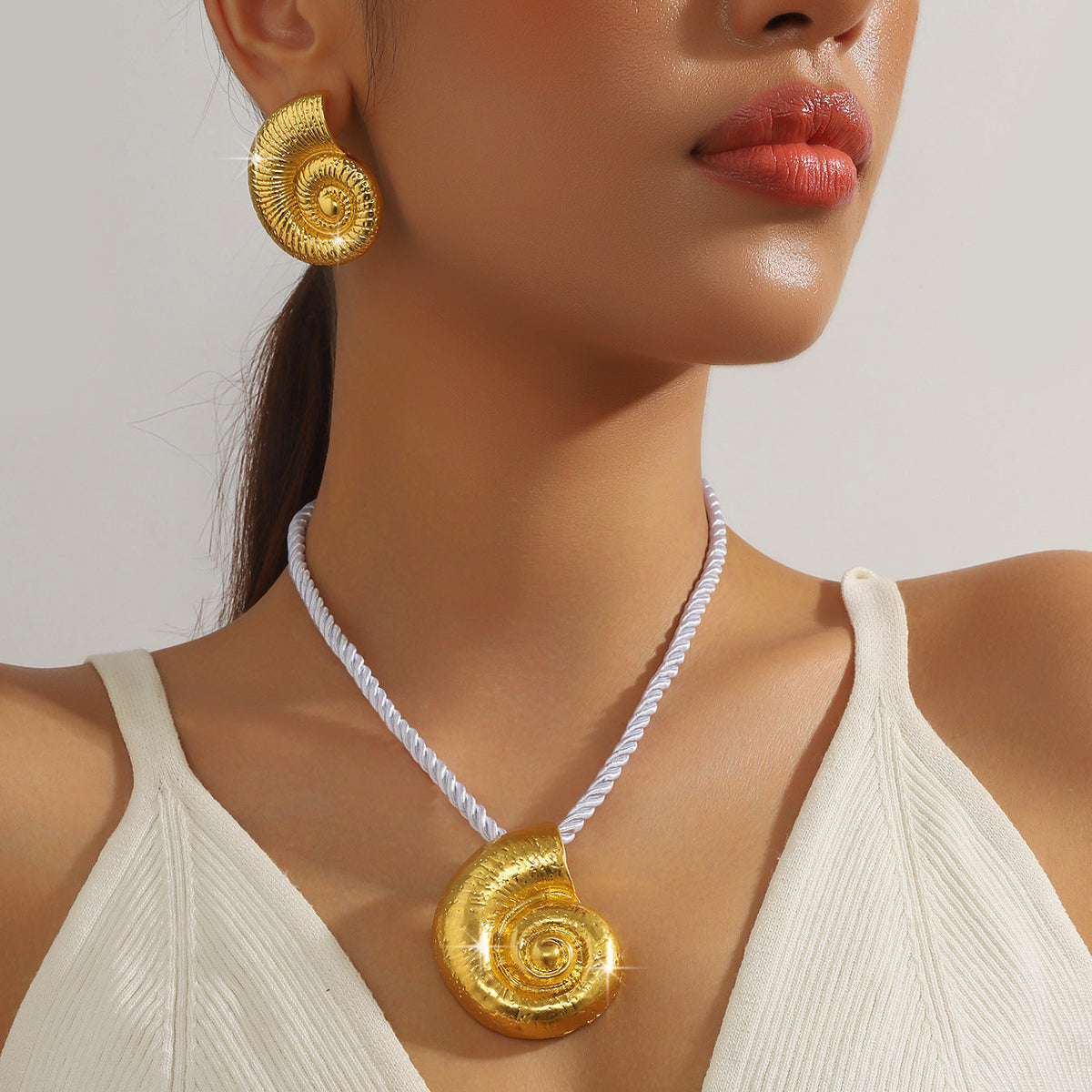 Personalized Party Exaggerated Vacation Beach Ocean Ear Jewelry Set
