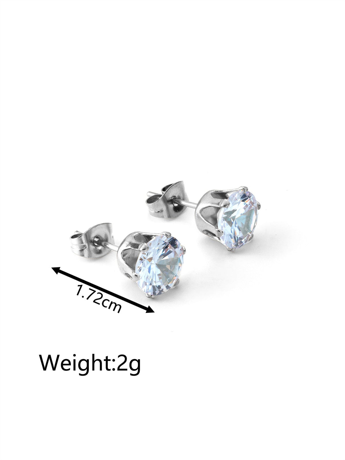 Women's Fashionable Simple Mini Gold-plated Stainless Steel Trending Stud Earrings