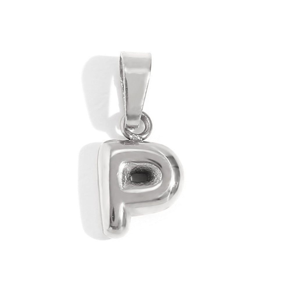 Bubble English Stainless Steel Gold Plated Pendant