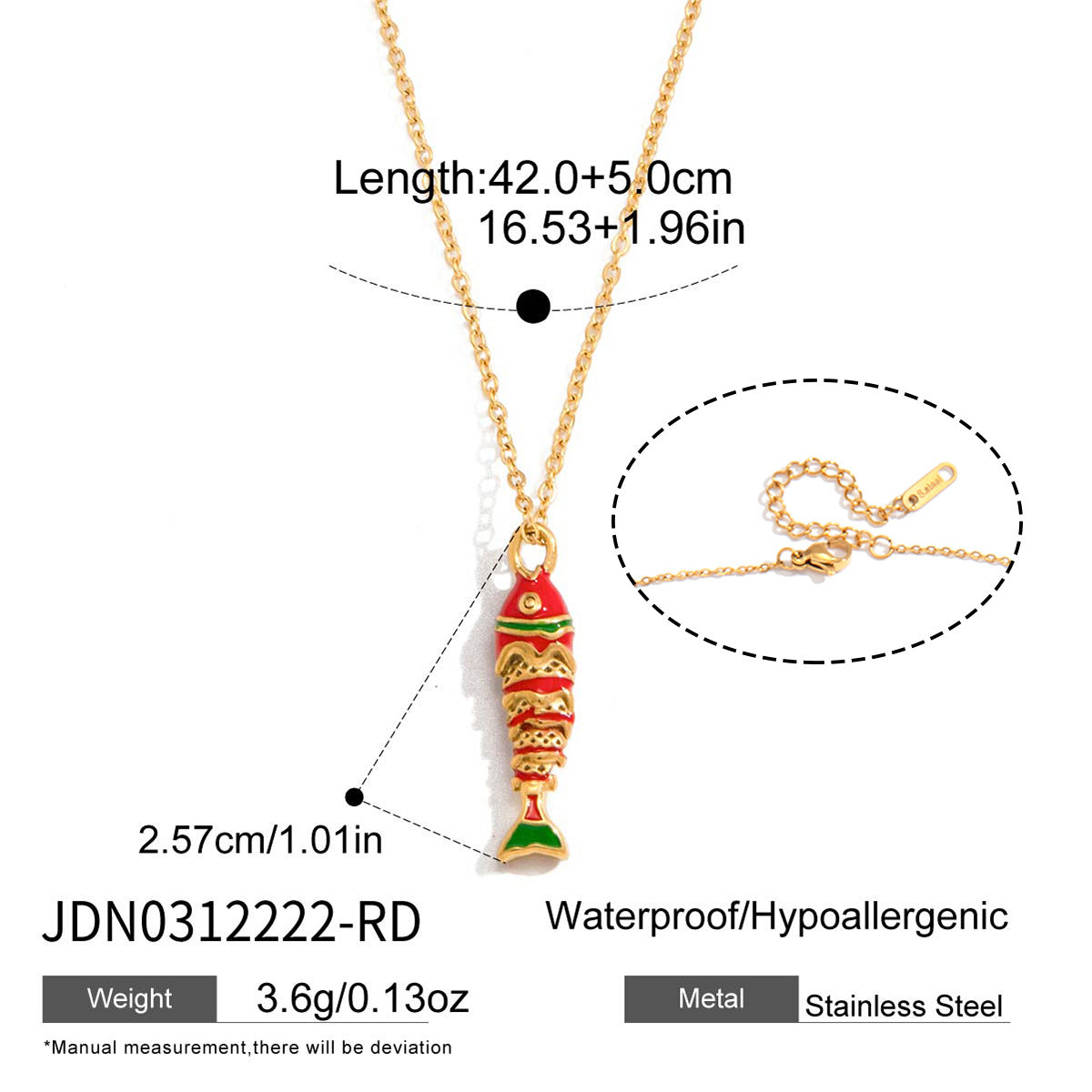 Titanium Steel Fish Light Luxury Minority Clavicle Chain Necklace