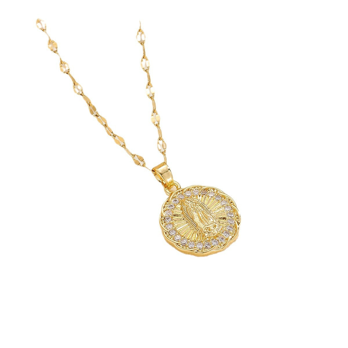 Women's Summer Copper Micro Inlaid Zircon Virgin Pendants