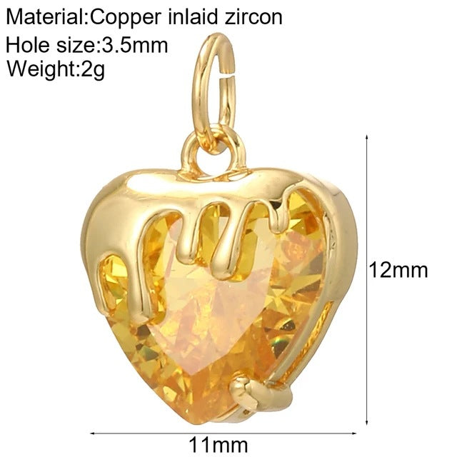 New Millennium Bohemian Heart-shaped Copper Universal Pendants