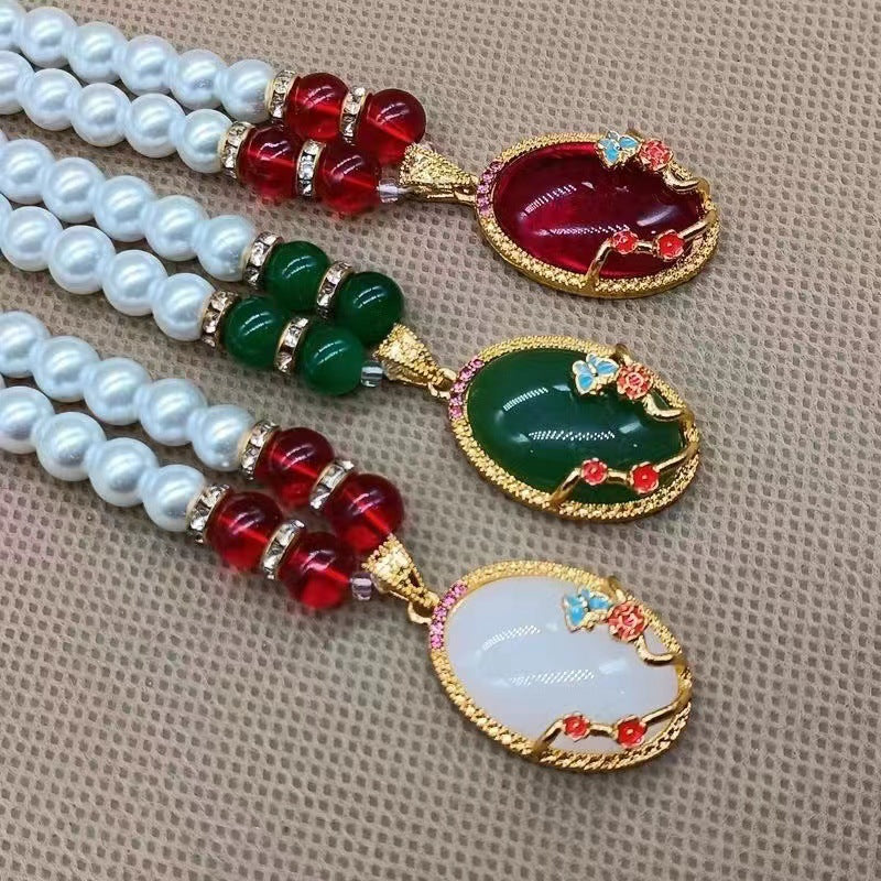 Women's Korean Simple To Give Mom Mother's Day Gift Live Necklaces