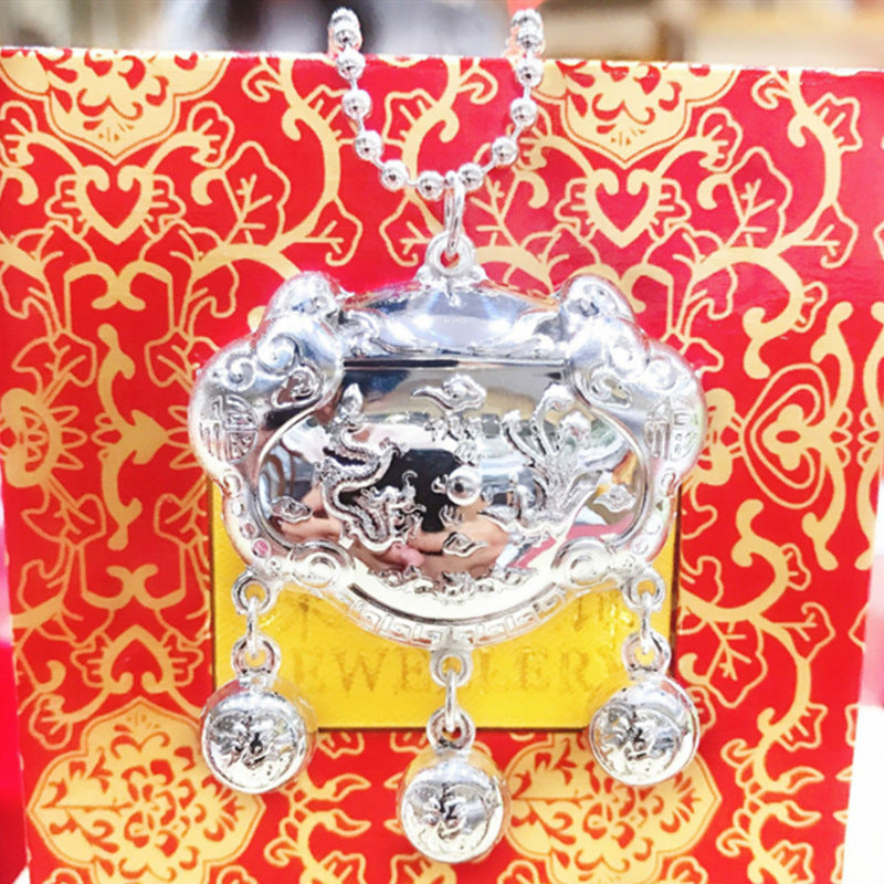 Sier-plated Long Life Sier Lock Years Old Pendant