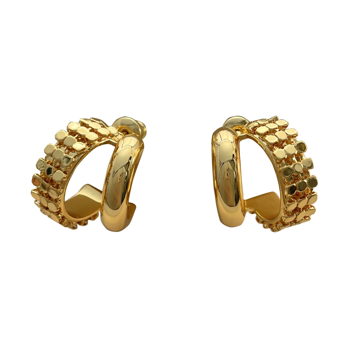 Personalized Metallic Sequined Polka Dot Glazed Surface Ear Fashion Affordable Stud Earrings