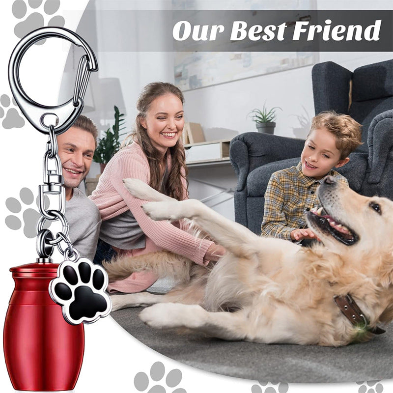 Commemorative Pet Urn Key Simple Small Jar Pendants
