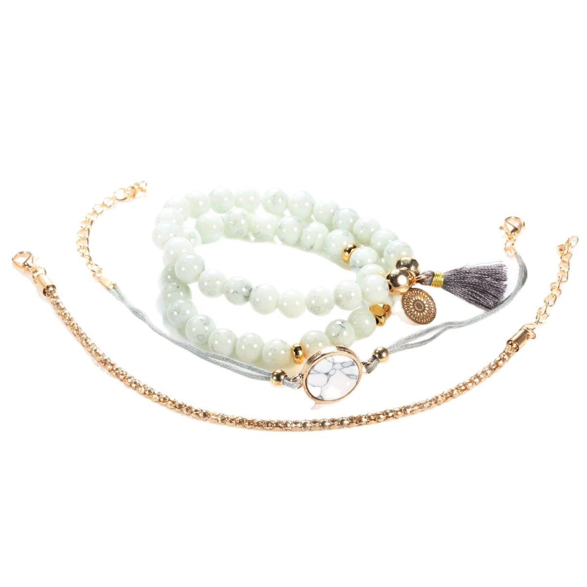 Innovative Turquoise Tassel Cobblestone Fashion Trendy Bracelet