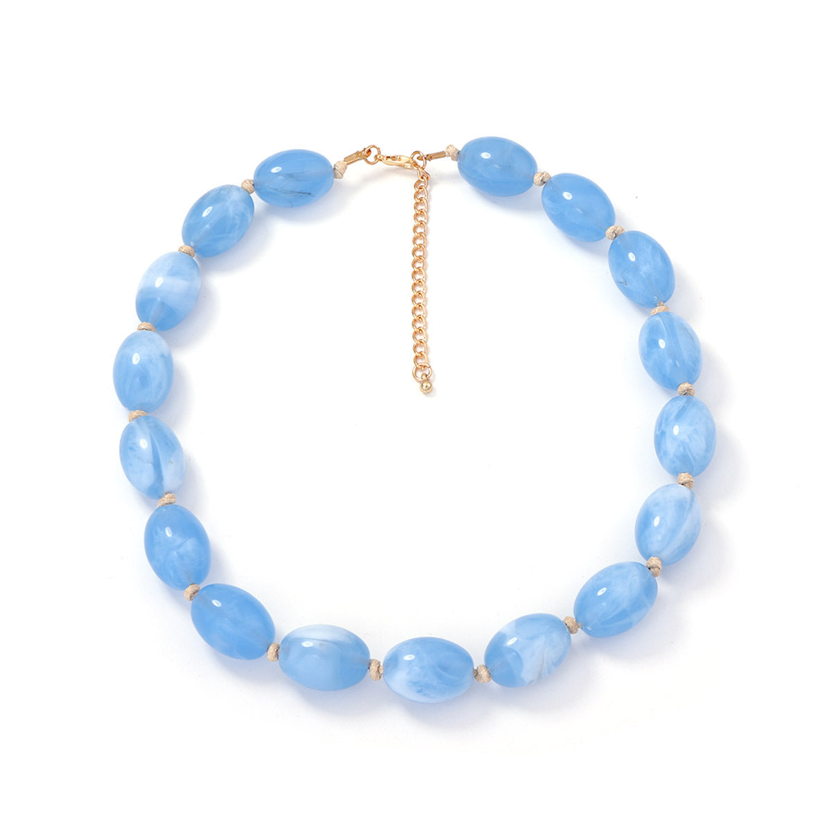 Women's Personalized Trendy High Profile Fashion Casual Optional Beaded Knotted Necklace