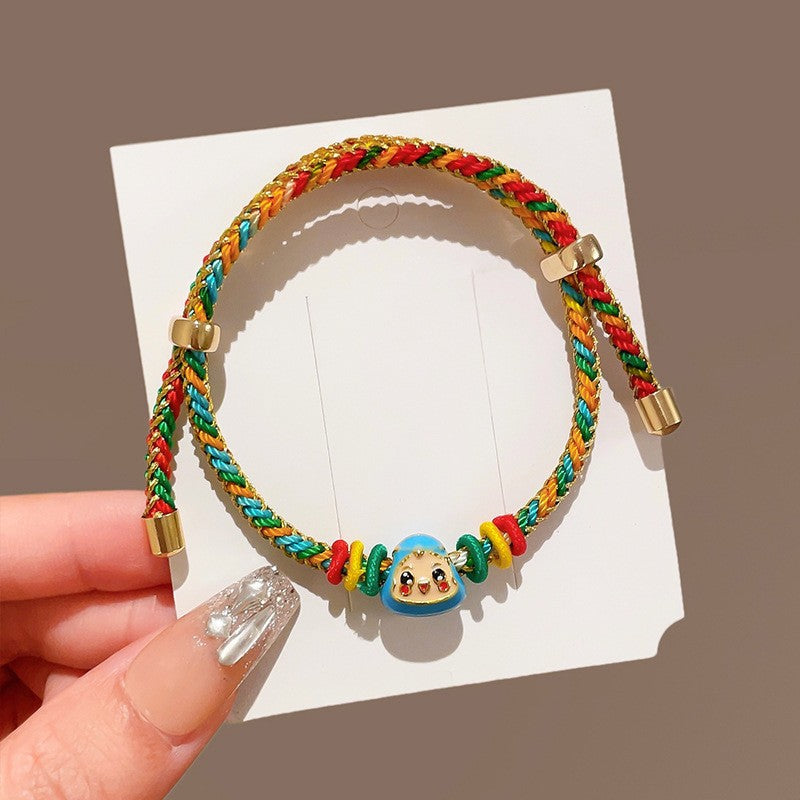Children's Cen Bai Woven Colorful Braided Rope Dragon Boat Festival Small Bracelet