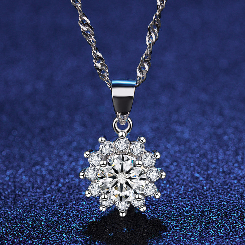 Streaming On Sier Eight Hearts Arrows High Imitation Color Pendant