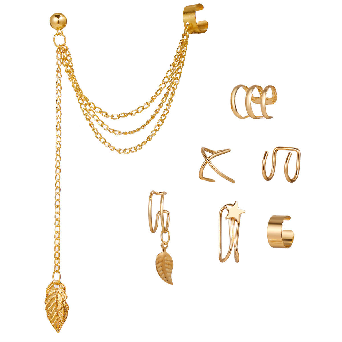 Unique Cool Creative Simple Metal Alloy Ear Clip
