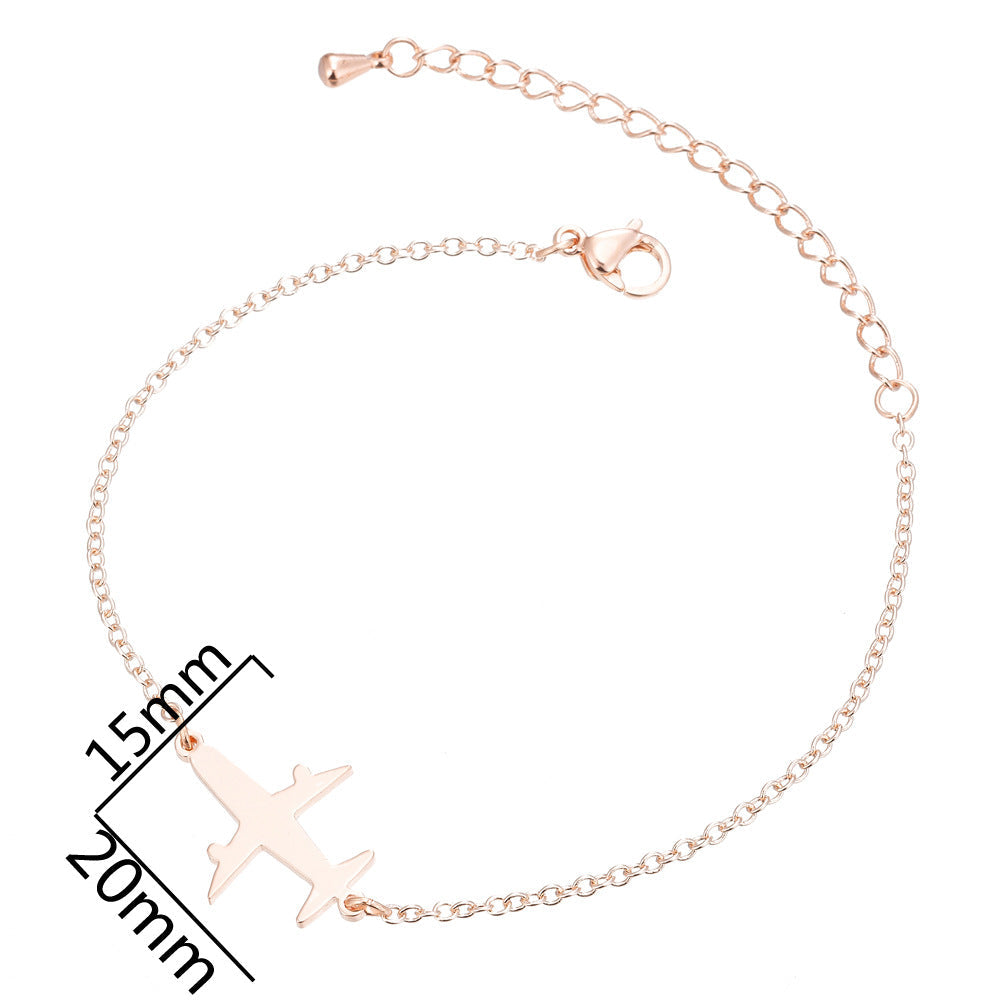 Women's & Men's Couple Female Simple Personality Fresh Aircraft Bracelet