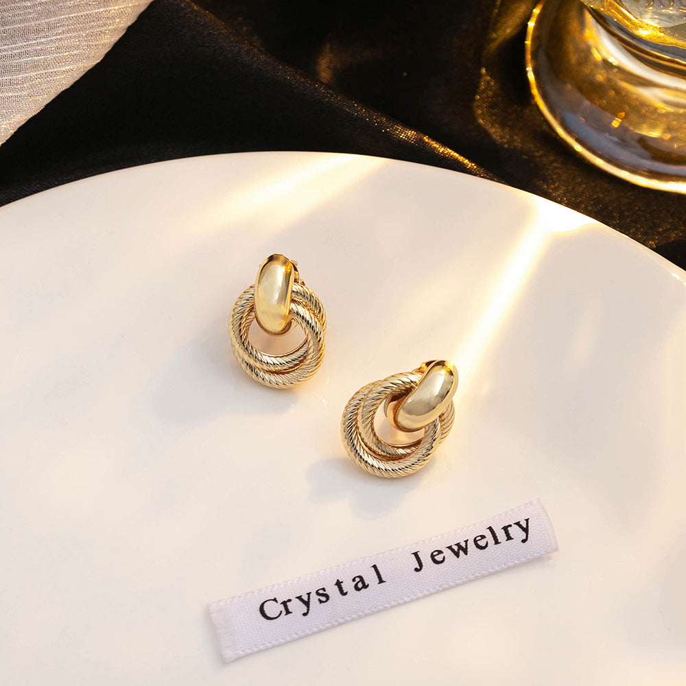 Simple Style Geometric Round Minimalist Irregular Circle Clips Rings