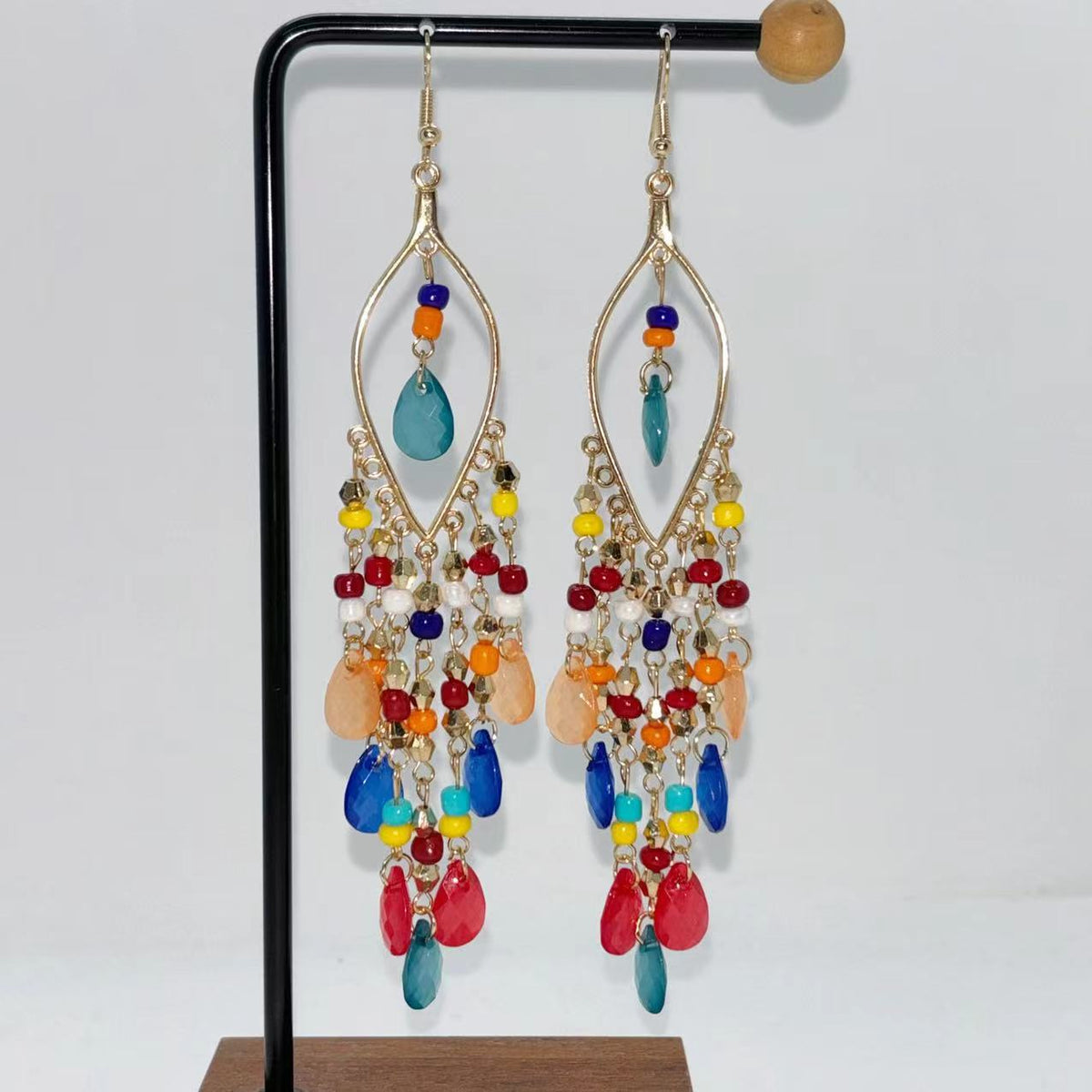 Retro Bohemian Tassel Long Chinese Style Earrings