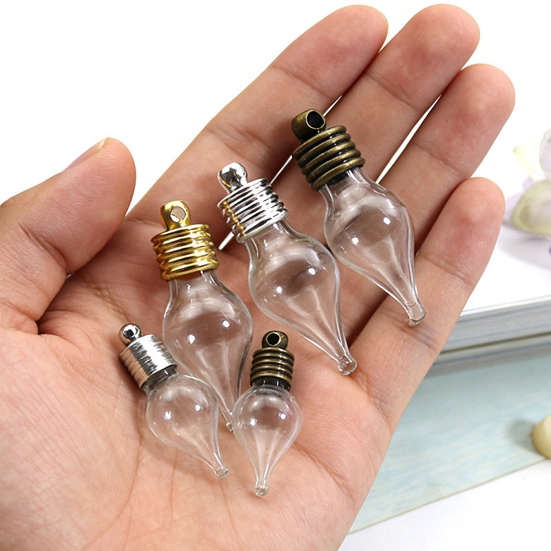 Drop Rice Cave Bottle Ing Glass Thread Fire Extinguisher Bottles Pendants