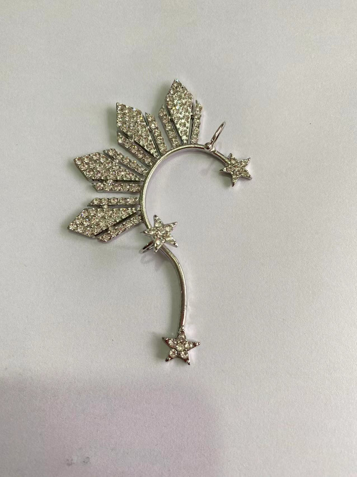 Grandeur Personality Creative Diamond Golden Five-pointed Ear Clip
