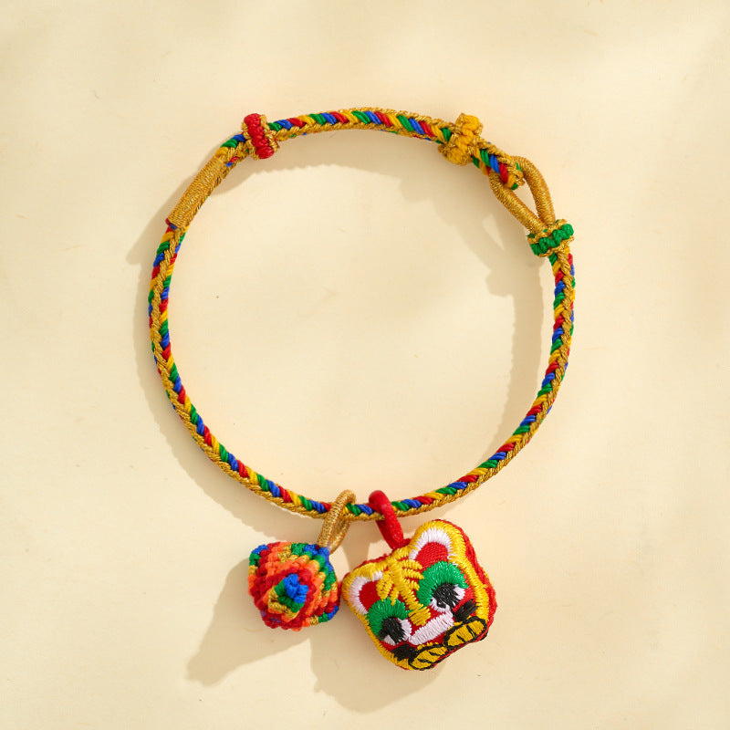 Dragon Boat Festival Colorful Rope Carrying Strap Handmade Braided Adult Bracelet