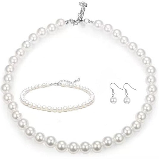 French Retro Artificial Pearl High Fashion Simple Cheongsam Wedding Versatile Necklaces