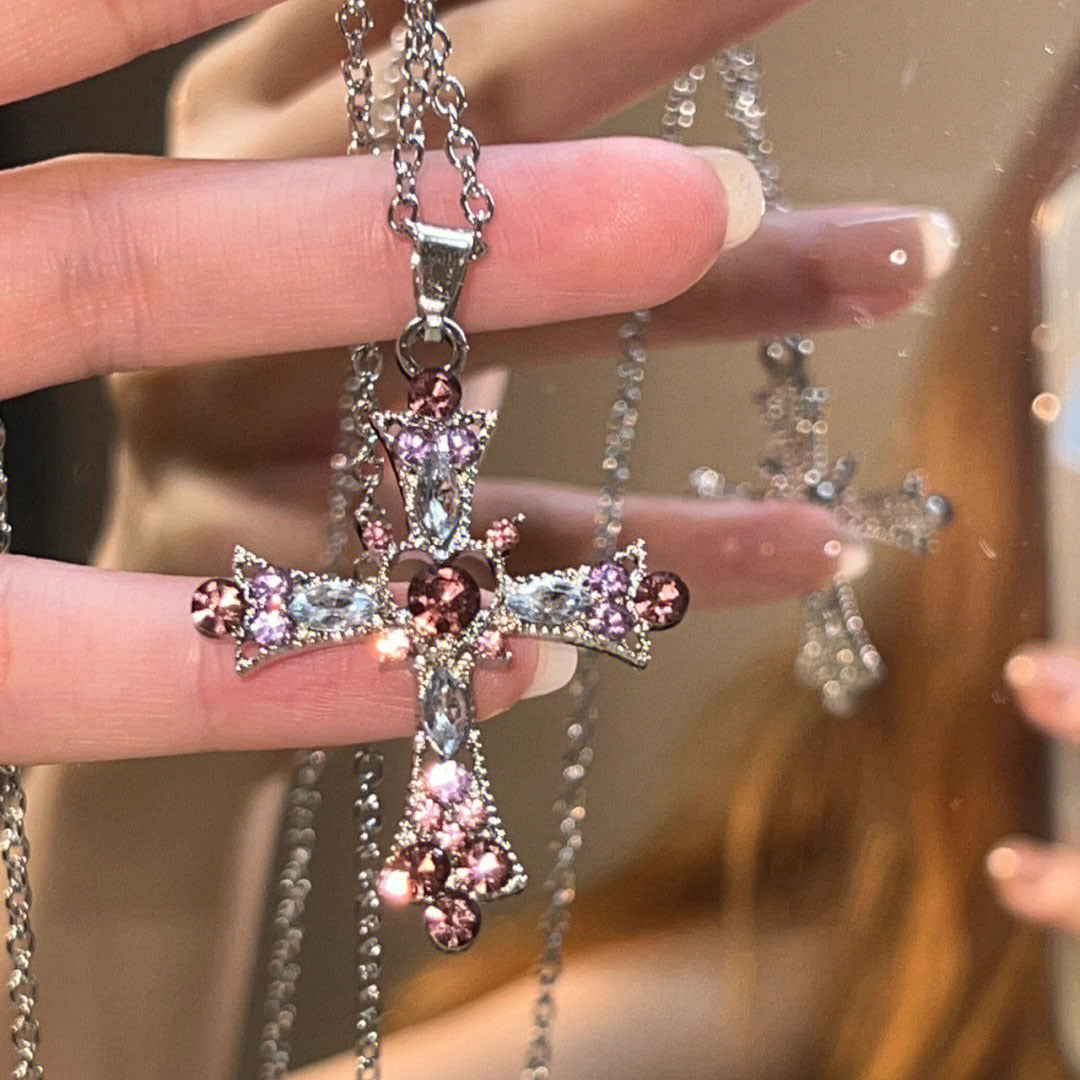 Hot Cross Female Niche Design Gothic Necklaces
