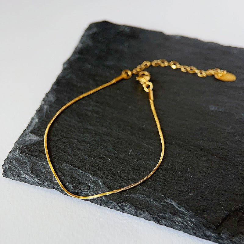 Women's Fine Snake Bone Nude Chain Simple Titanium Bracelets
