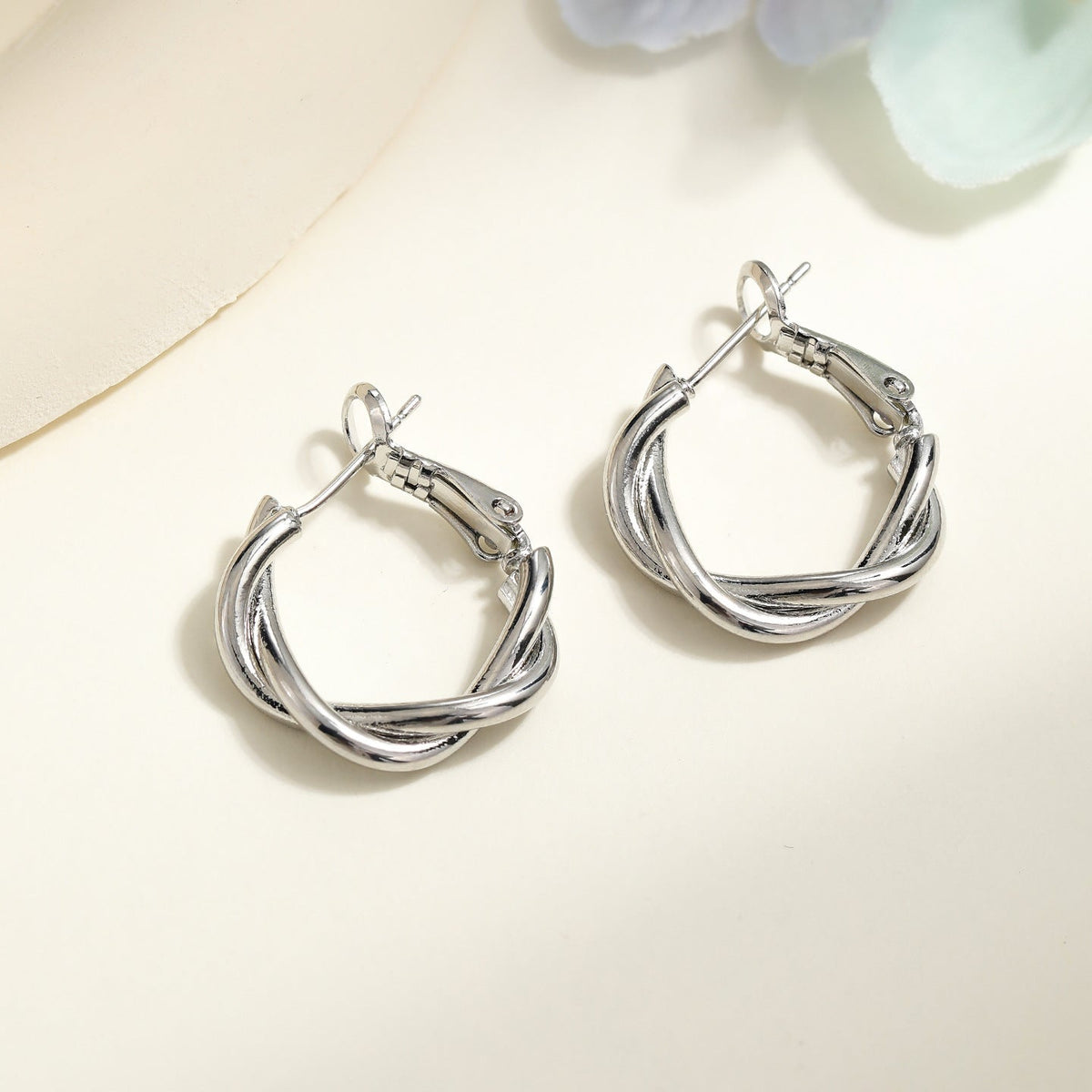 Women's Of Sier Big Hoop Light Luxury High-grade Ear Earrings