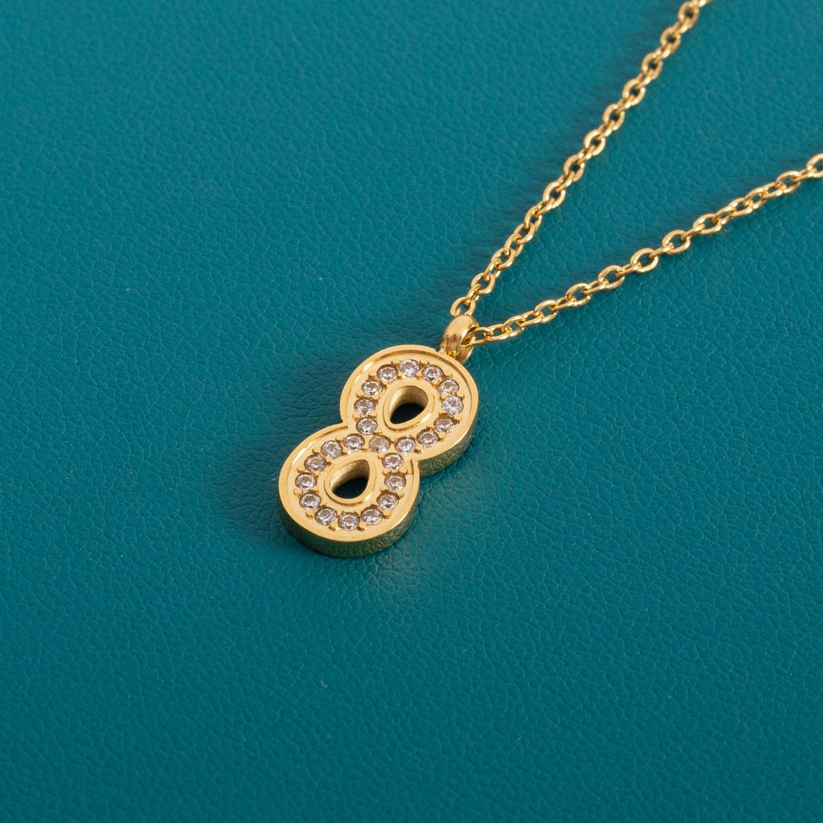 Stainless Steel Titanium Inlaid Zircon Fashion Necklaces