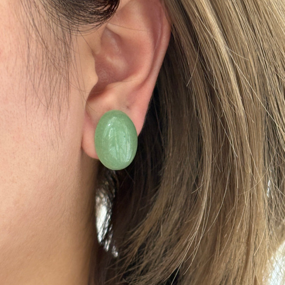 Women's Simple Dopamine Color Matching Candy Steamed Bread Beads Natural Rings
