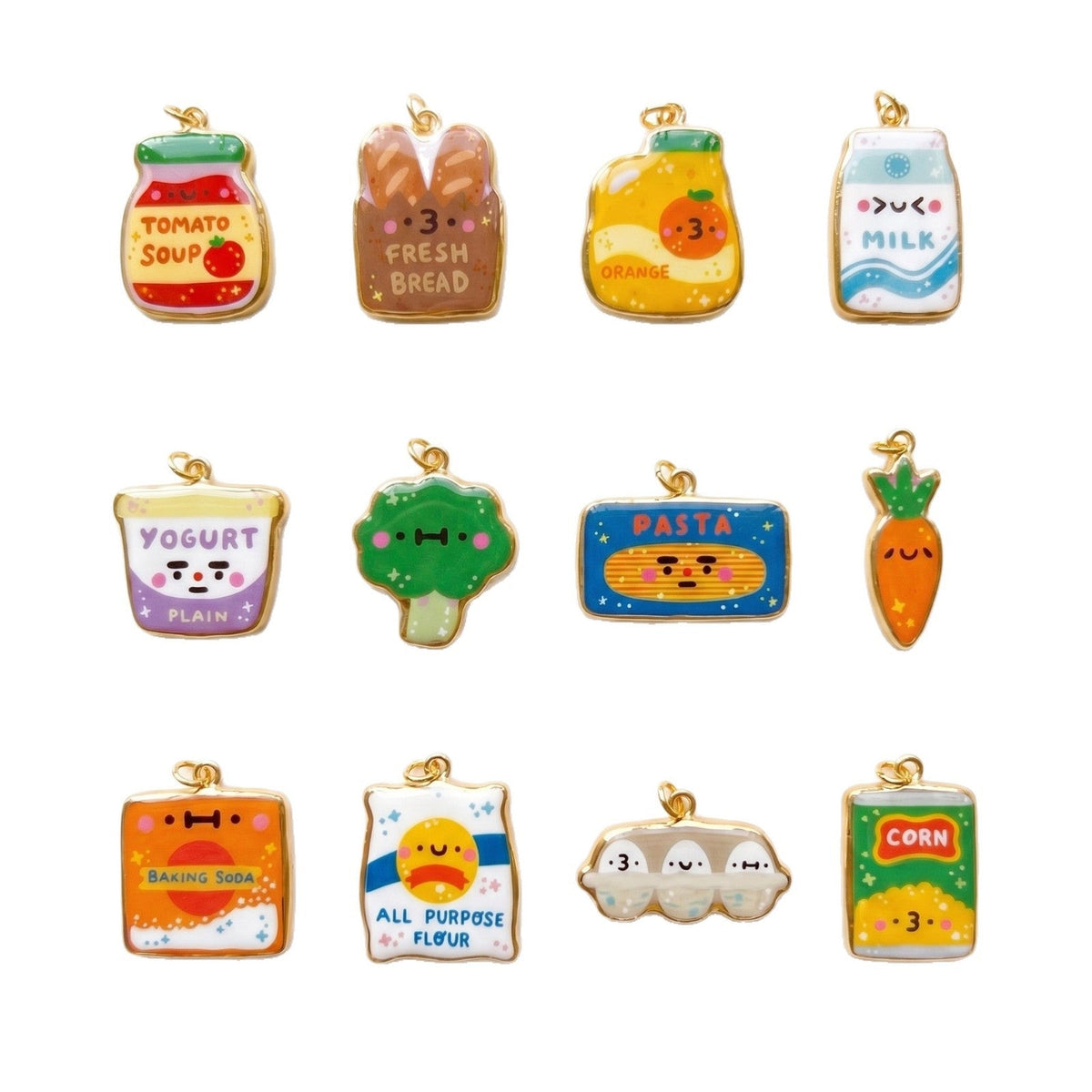 Cartoon Stainless Steel Vacuum Gold Plating Color Retaining Live Pendant