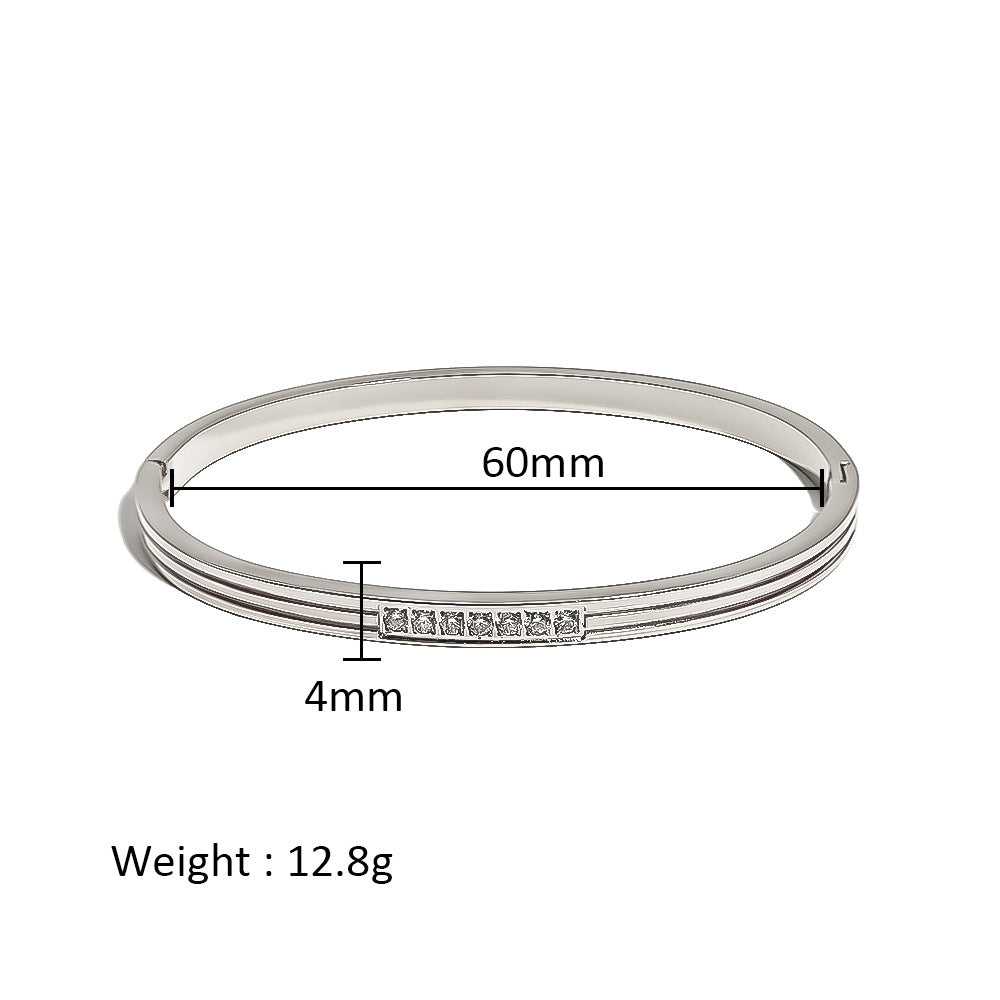 Women's Stainless Steel Electroplated Eight Awn Star Flower Geometric Bracelets