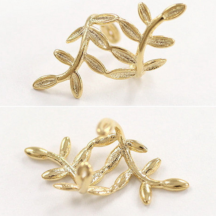 Leaf Temperament Female No Pierced Piercing Single Rings
