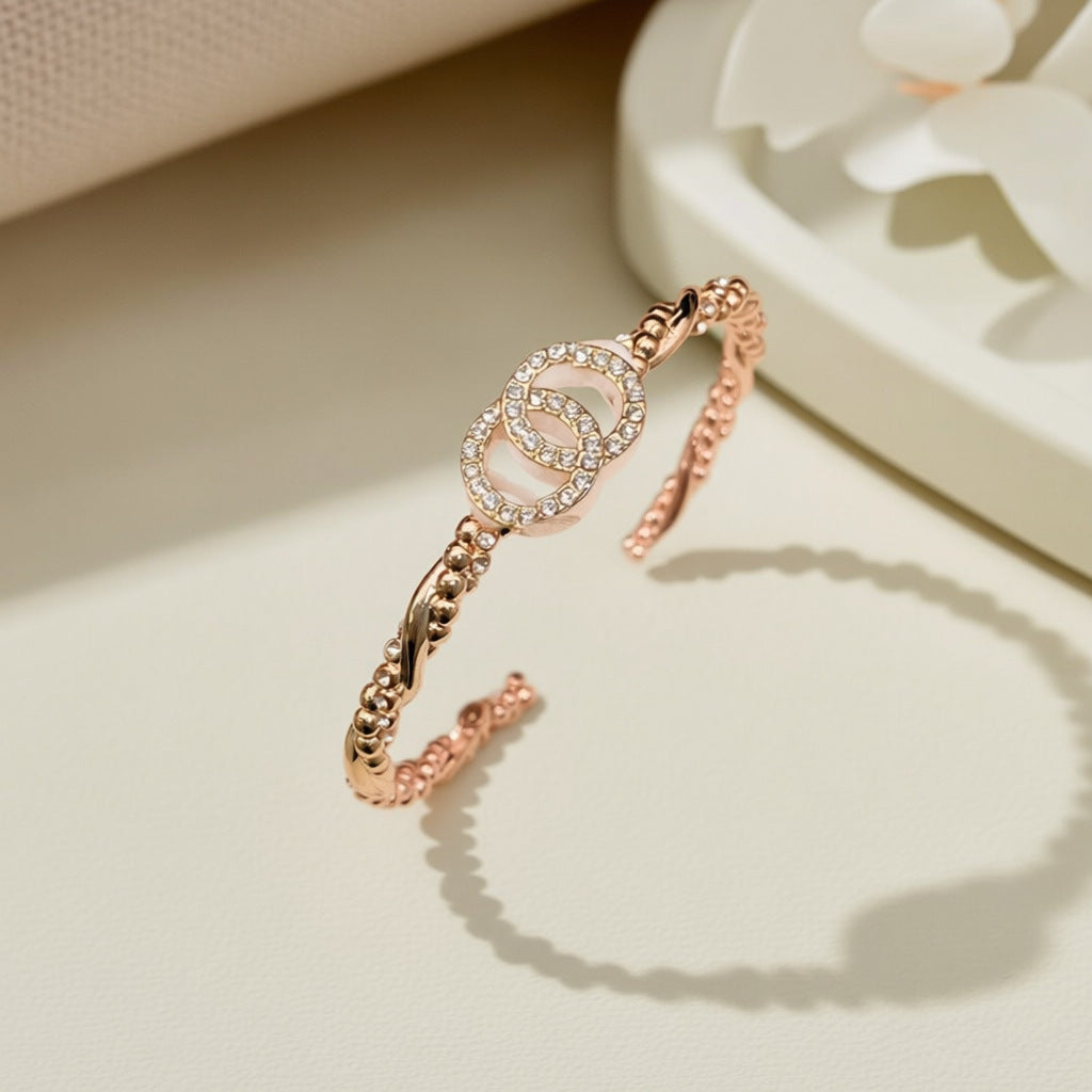 High Version Double Bangle Female Classic Style Bracelet