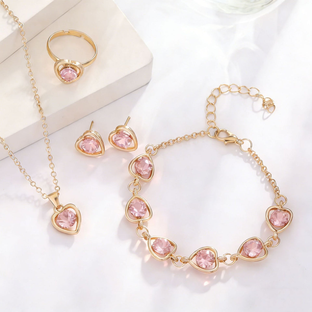 Korean Style Elegant Female Pink Dripping Butterfly Bracelets