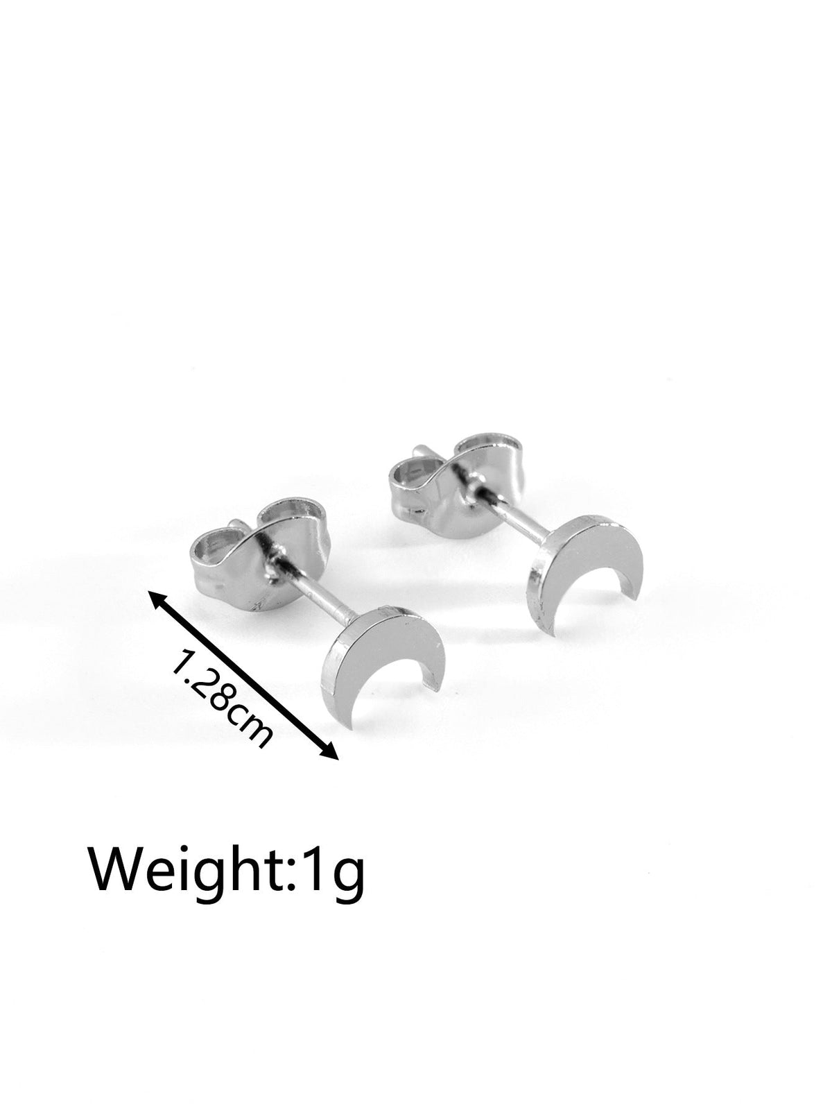Women's Fashionable Simple Mini Gold-plated Stainless Steel Trending Stud Earrings