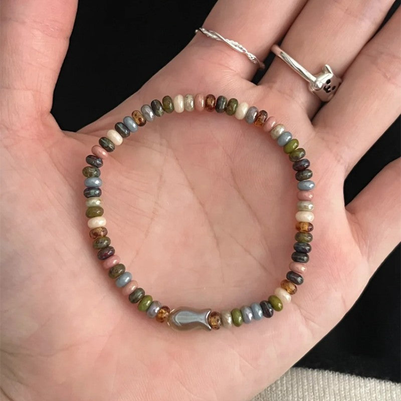 Women's Into Shan Cui Beaded Chinese High-grade Light Bracelet