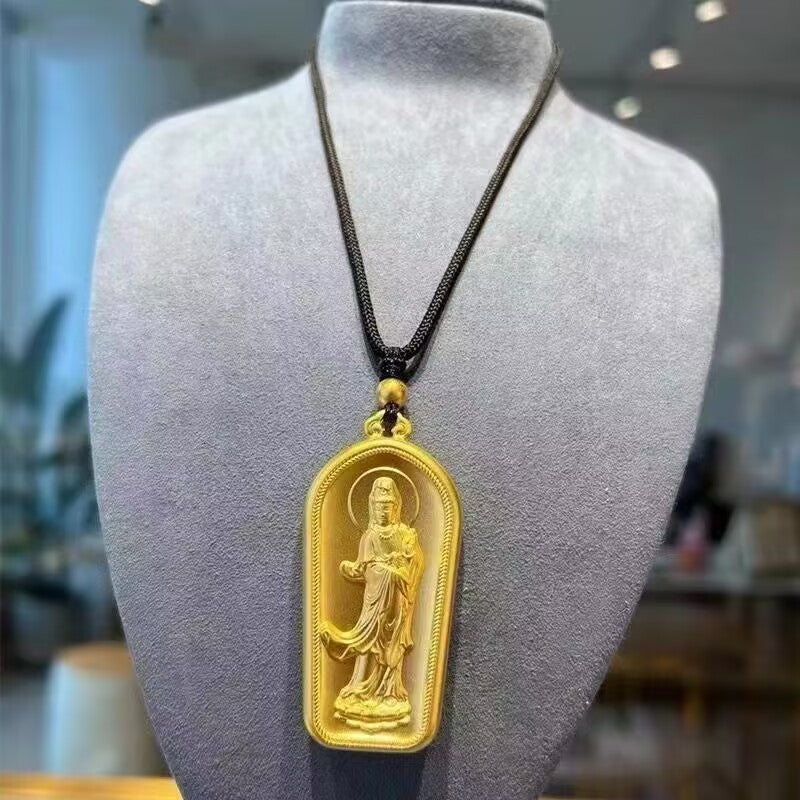 Women's & Men's Plump Brass Gold Plated On The Pendant