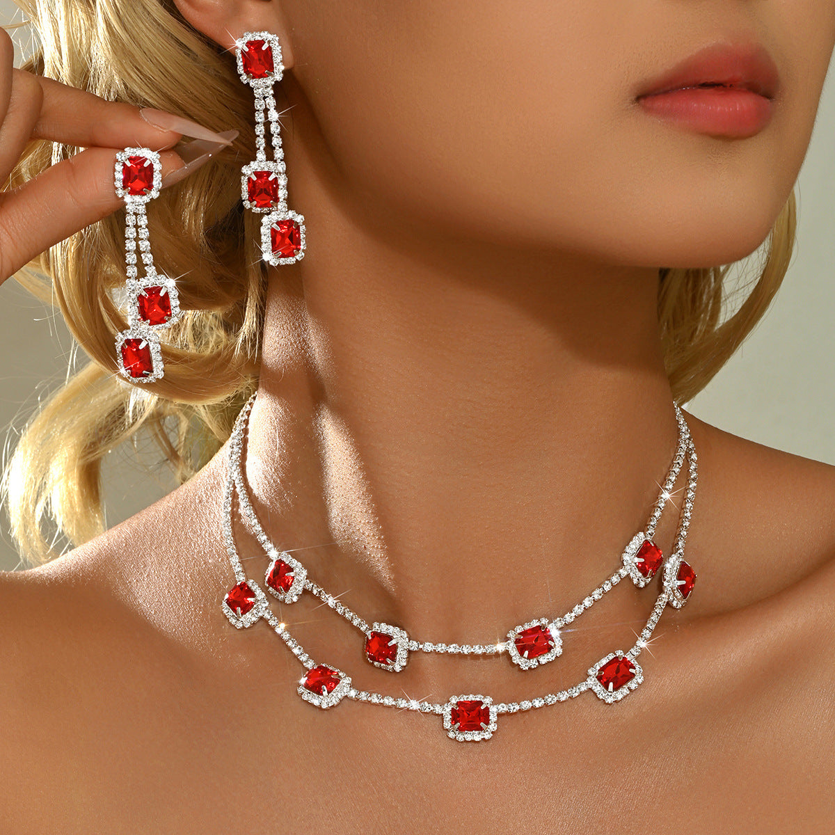 Tassel Court Style Light Luxury Wedding Jewelry Set