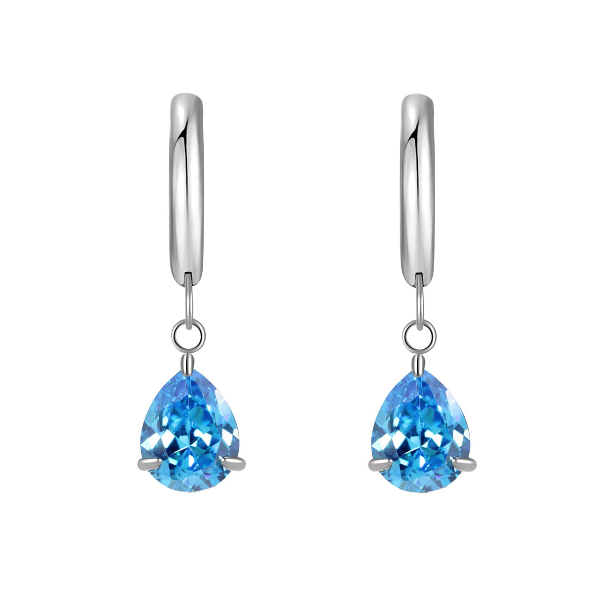 Titanium Steel Zircon Coil Small Ear Earrings