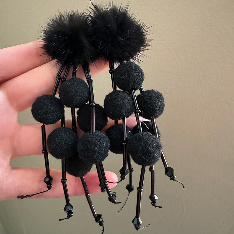 Super Fairy Winter Exquisite Beautiful Style Sweet Flexible Simple Temperamental Earrings
