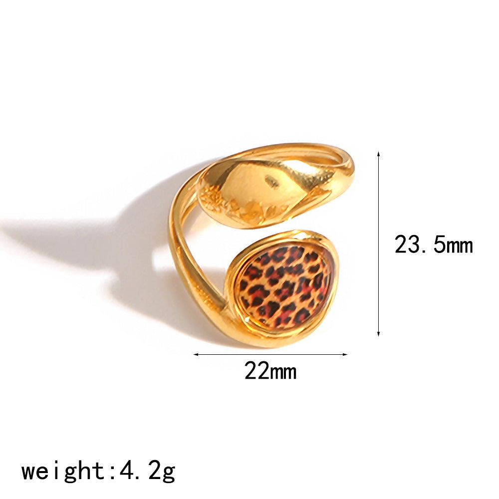 Elegant Resin Graceful Personality Style Amber Jewelry Set