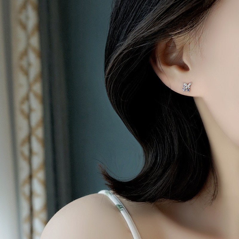 Butterfly For Light Luxury Minority High Stud Earrings