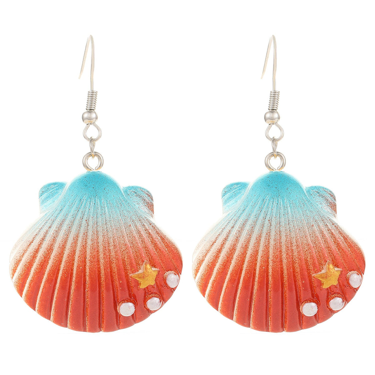 Starfish Spiral Pattern Ear Wind High Sense Ocean Jewelry Set
