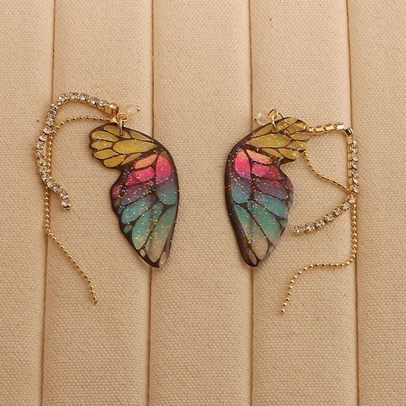 Women's Fashion Three-dimensional Butterfly Personalized Simple Long Rings