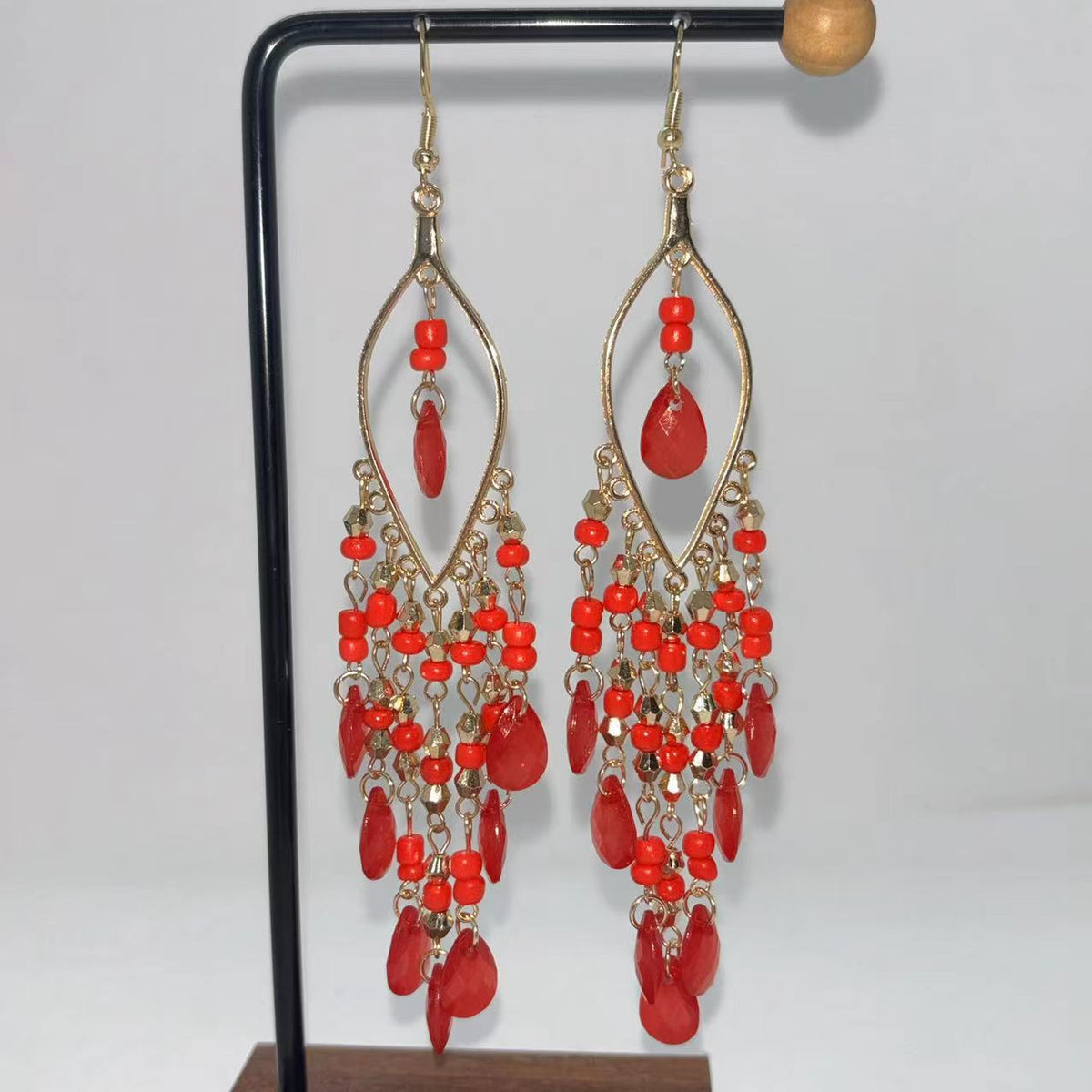 Retro Bohemian Tassel Long Chinese Style Earrings